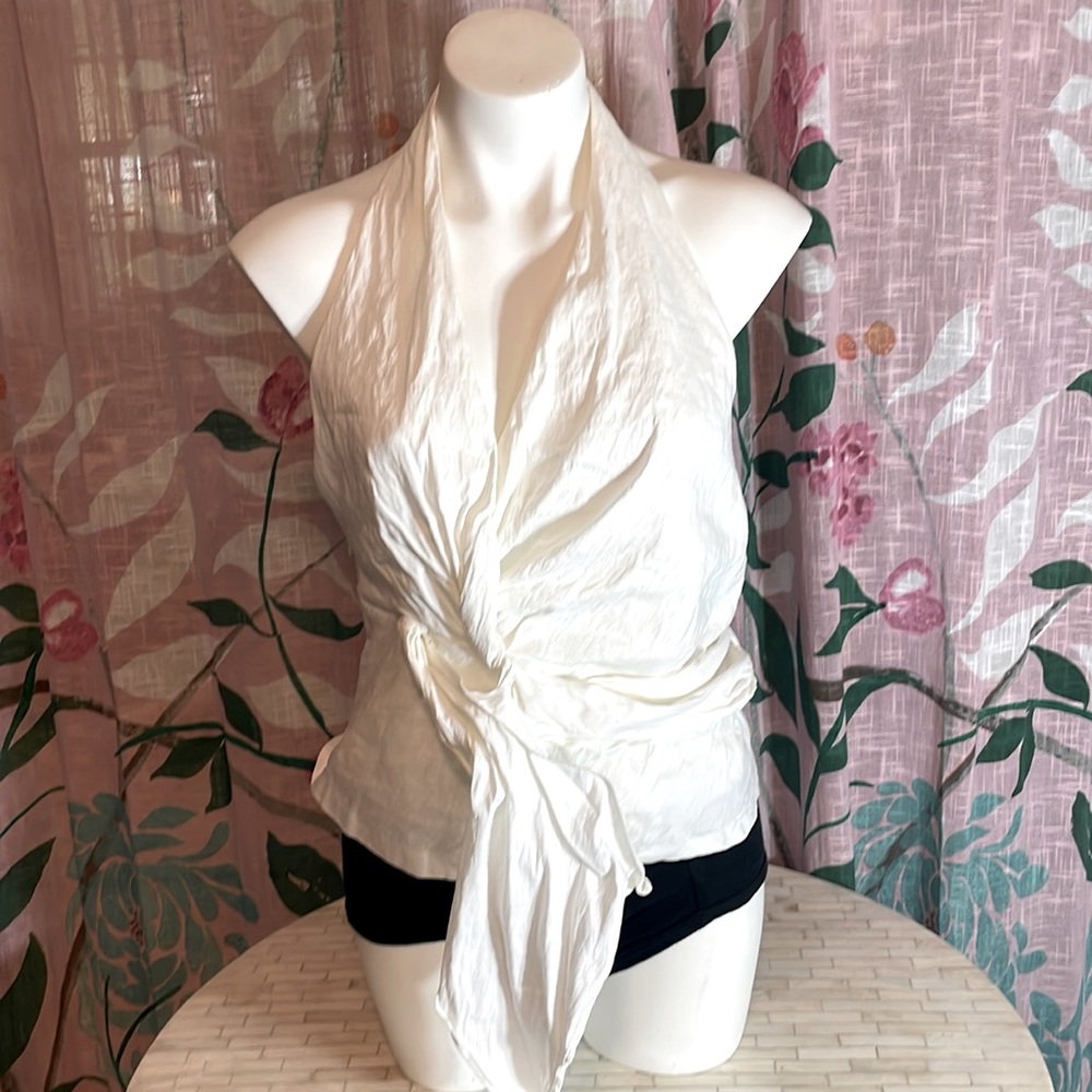 Zara Ruched Halter Top